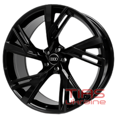 Replica Audi 6105 9.5x22 5x112 ET35 DIA66.45 Black