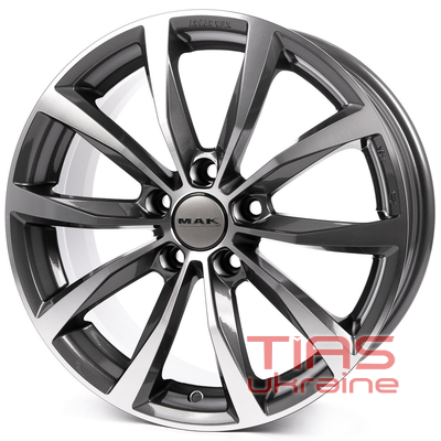 Mak Wolf 8x20 5x114.3 ET35 DIA76 GMMF Mak Wolf 8x20 5x114.3 ET35 DIA76 GMMF