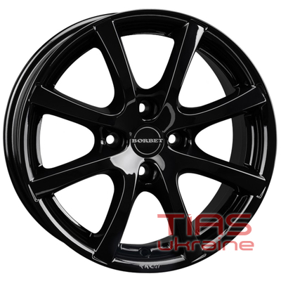 Borbet LV4 7x16 4x100 ET38 DIA64 Black