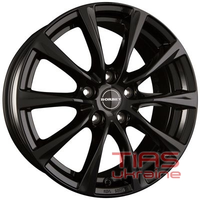 Borbet RE 7x16 5x114.3 ET40 DIA72.5 Black