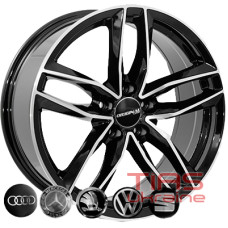 Zorat Wheels BK690 7.5x17 5x112 ET38 DIA66.6 Black