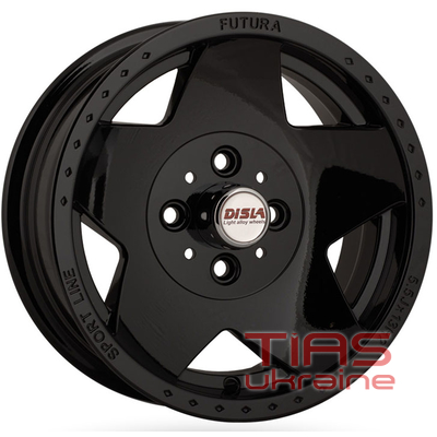 Disla Futura 5.5x13 4x98 ET5 DIA58.6 Black