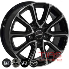 Zorat Wheels BK5344 6.5x16 5x114.3 ET35 DIA67.1 BP