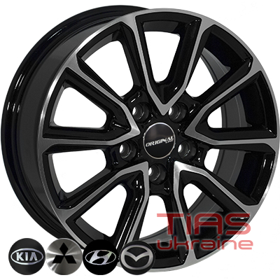 Zorat Wheels BK5344 6.5x16 5x114.3 ET35 DIA67.1 BP Zorat Wheels BK5344 6.5x16 5x114.3 ET35 DIA67.1 BP