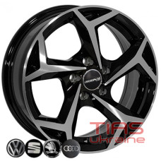 Replica Volkswagen (BK5340) 6x15 5x108 ET37 DIA65.1 BP