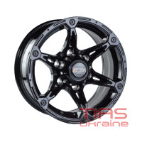 JH 5821 7x15 6x139.7 ET0 DIA106.1 Black